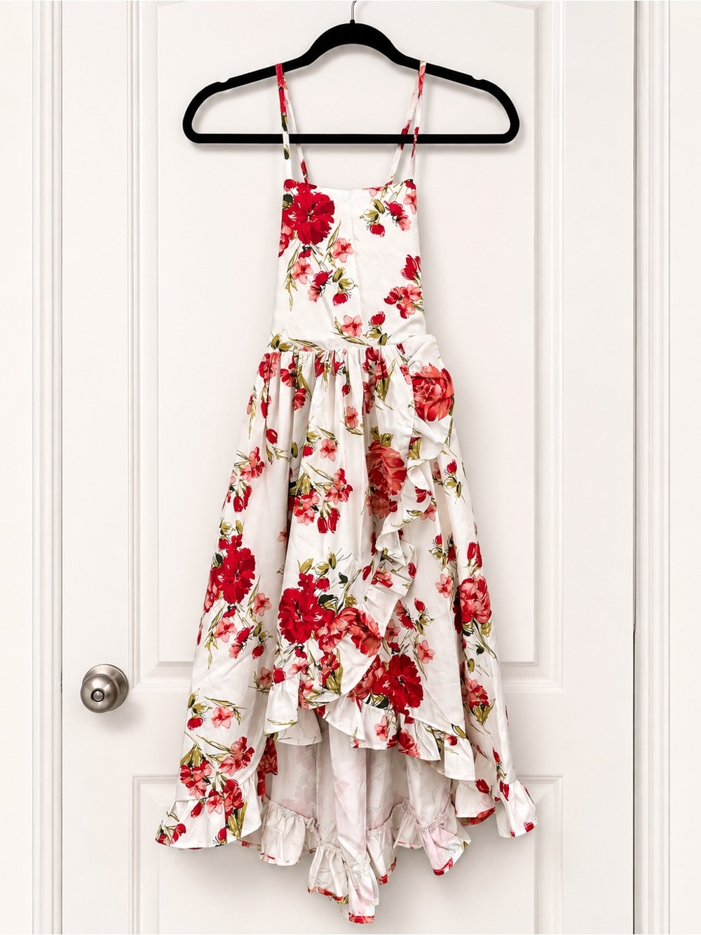 Flofallzique Floral Girls Maxi Dress Summer spaghetti Strap Kids Vintage Boho